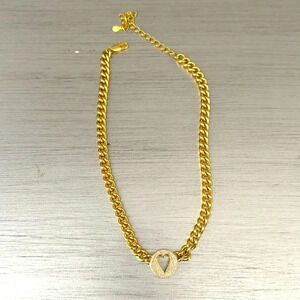 Waterproof Yellow Gold Plated Over Silver Choker